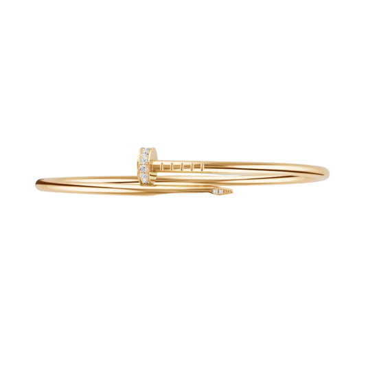 14k Yellow Gold Nail Bracelet/Small